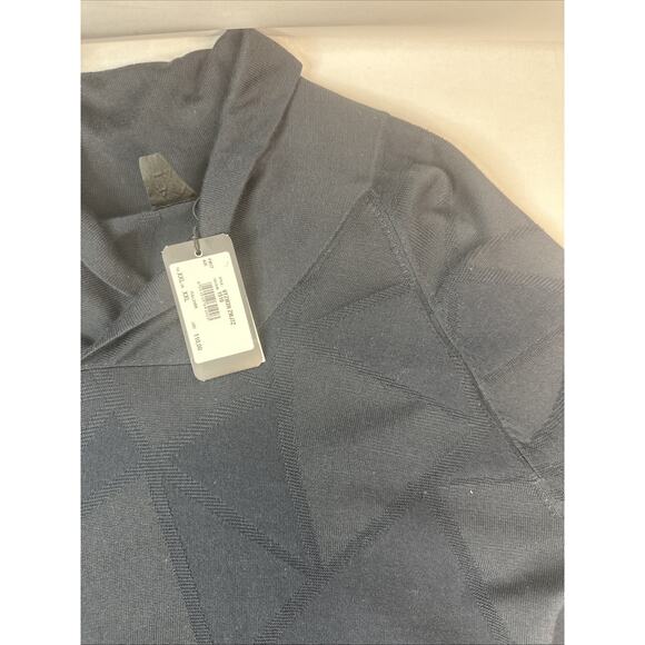 Armani Exchange Sweater Mens 2XL Navy Blue Geometric Cowl Neck Lightweight ￼ - Picture 6 of 6